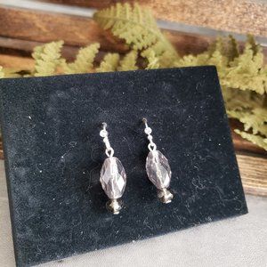 Avon Smokey Bead Drop Earrings